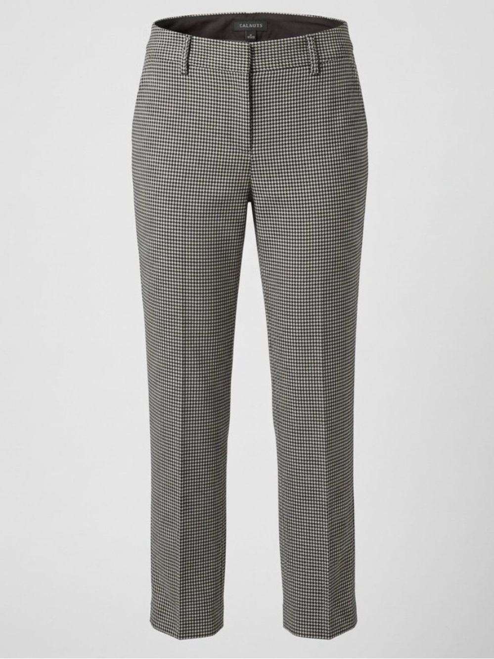 Talbots Hampshire Ankle Pants Women's Size 6 Black White Houndstooth Career Work